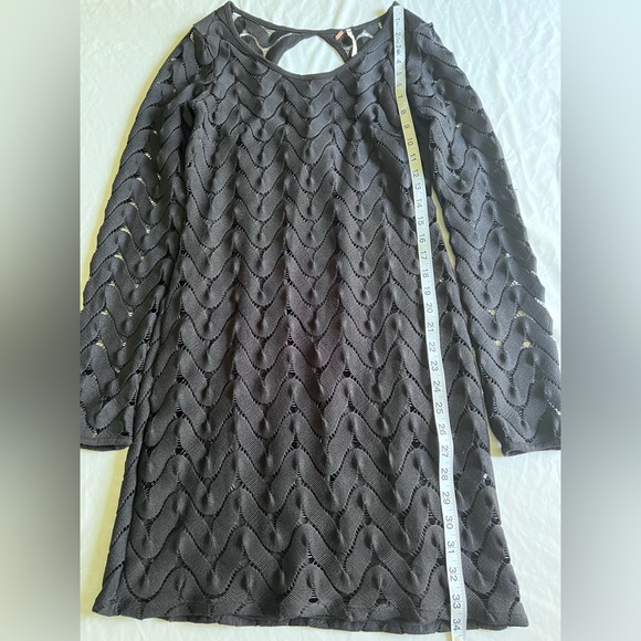 Free People Wild Things Bodycon Black Dress Size Small - Picture 10 of 11